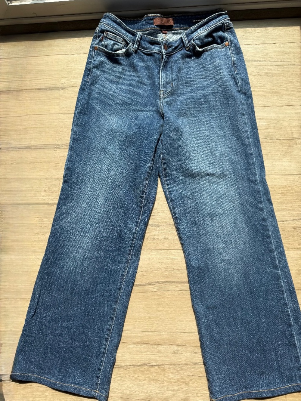 JUDY BLUE HW V-FRONT WB VINTAGE WASH STRAIGHT FIT JEANS Size 9/29